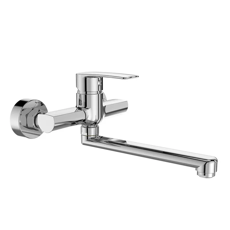 Dřezová nástěnná baterie, Pego, 150 mm, s ramínkem plochým rovným 160 mm, chrom (CB30202P) Rechtstreeks Van De Fabrikant