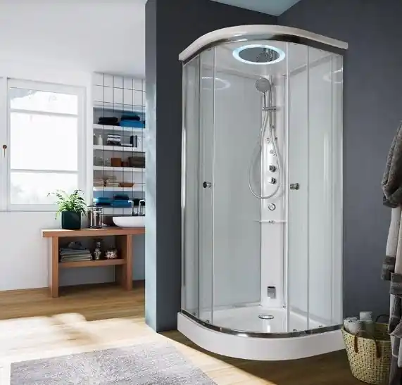 Archimede Steam - čtvrtkruhový parní sprchový box s posuvnými dveřmi 90x90 (TV000B1H5T00010) Pouze Dnes