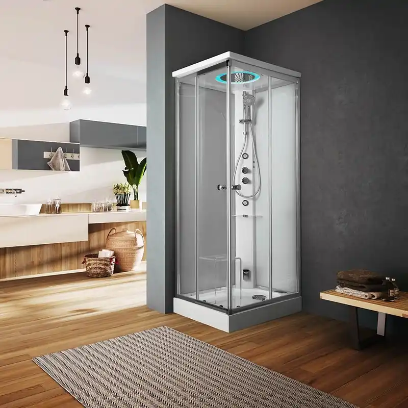 Archimede Steam - čtvercový parní sprchový box s posuvnými dveřmi 90x90 (TT000B1H5T00010) Kup Teď