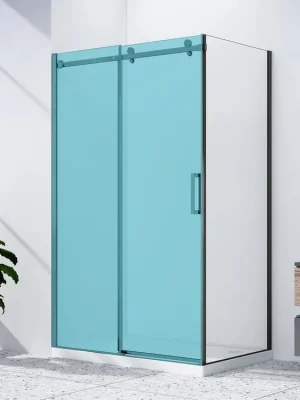 Časově Omezené Boční stěna 90 cm, sklo čiré/černý mat (GD7290B)
