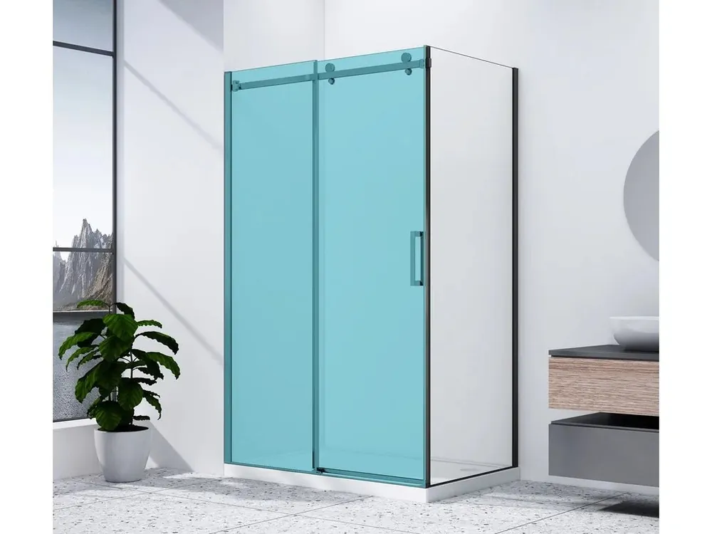 Časově Omezené Boční stěna 90 cm, sklo čiré/černý mat (GD7290B)