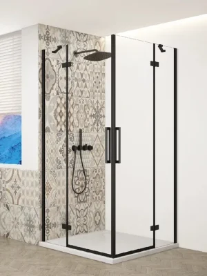 Alleen Vandaag Trinity Black obdélníkový kout 1100x1200 mm rohový vstup, čiré sklo/černá mat (GT2211-12C-B)