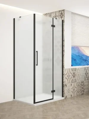 Beperkt Aanbod Trinity Black čtvercový kout 1000x1000 mm pravý, matné sklo/černá mat (GT5610-10MR-B)