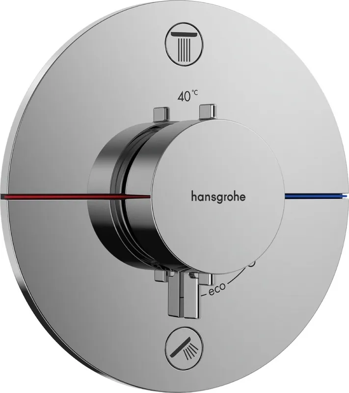 ShowerSelect Comfort S termostat pod omítku pro 2 spotřebiče (15554000) Betrouwbaar