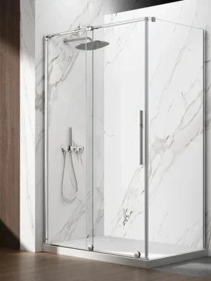 Blesková Nabídka Spirit Chrom obdélníkový kout 1100x800 mm, čiré sklo (GI1011-GI3580)