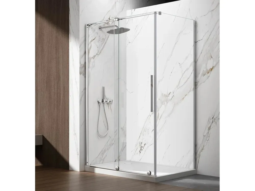 Blesková Nabídka Spirit Chrom obdélníkový kout 1100x800 mm, čiré sklo (GI1011-GI3580)