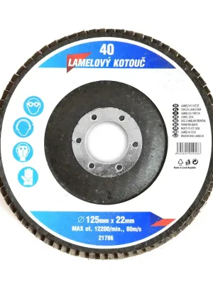 Koopje Lamelový brusný kotouč Korund 125 mm P40