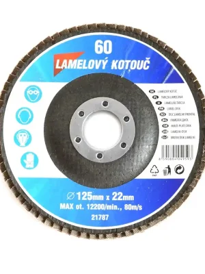 Alleen Vandaag Lamelový brusný kotouč Korund 125 mm P60