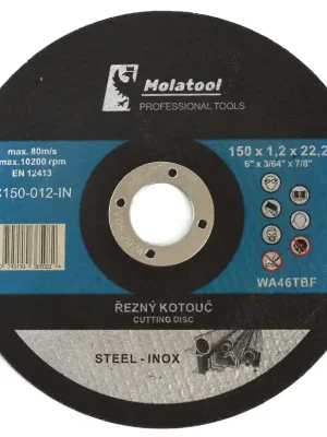 Řezný kotouč Molatool Profi 150 x 1,2 x 22,2 mm Aanbieding