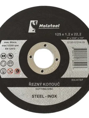 Koop Vandaag Řezný kotouč Molatool Standard 125 x 1,2 x 22,2 mm