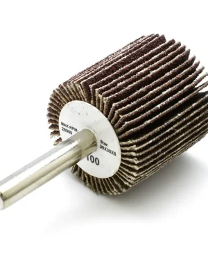 Kotouč lamelový brusný 30x30x6mm P100, na stopce Nieuw