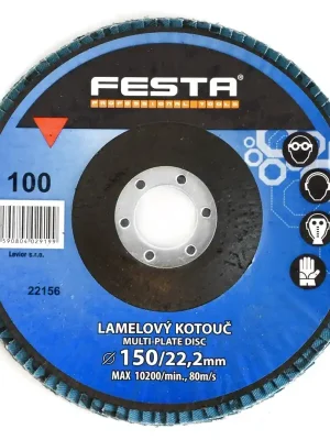 Lamelový brusný kotouč Festa Zirkon 150 mm P100 Meest Verkocht