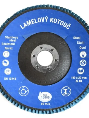 Alleen Vandaag Lamelový brusný kotouč Zirkon Klasik 150 mm P40