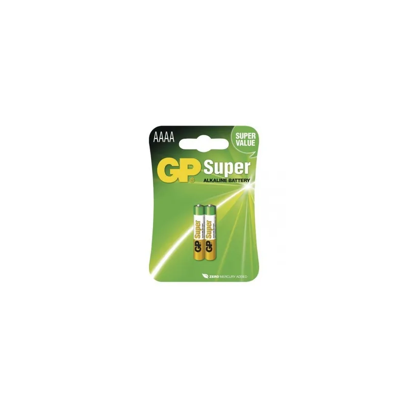 Alkalická speciální baterie GP Ultra Plus 25A (AAAA, LR61) 1,5 V, 2 ks Direct Verzonden