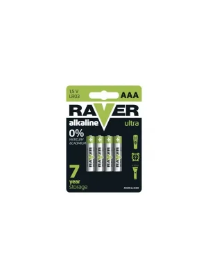 Alkalická baterie RAVER AAA (LR03), 4 ks Beperkt Aanbod
