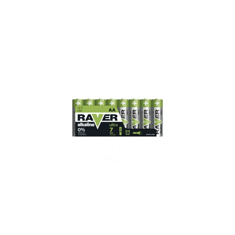 Op = Op Alkalická baterie RAVER AA (LR6), 8 ks