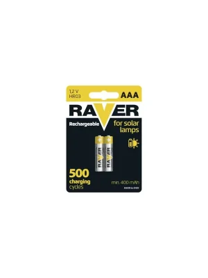Nieuw Nabíjecí baterie do solárních lamp RAVER SOLAR AAA (HR03) 400 mAh, 2 ks