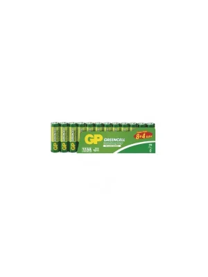 Zinková baterie GP Greencell AA (R6), 8+4 ks Cenově Výhodný