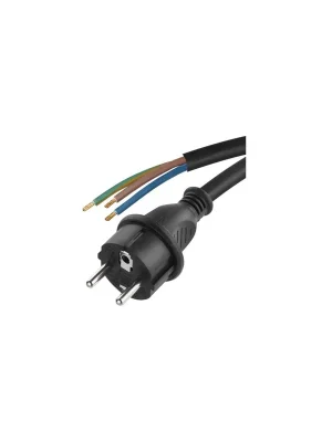 Značkový Flexo šňůra gumová 3× 1mm2, 3m, černá