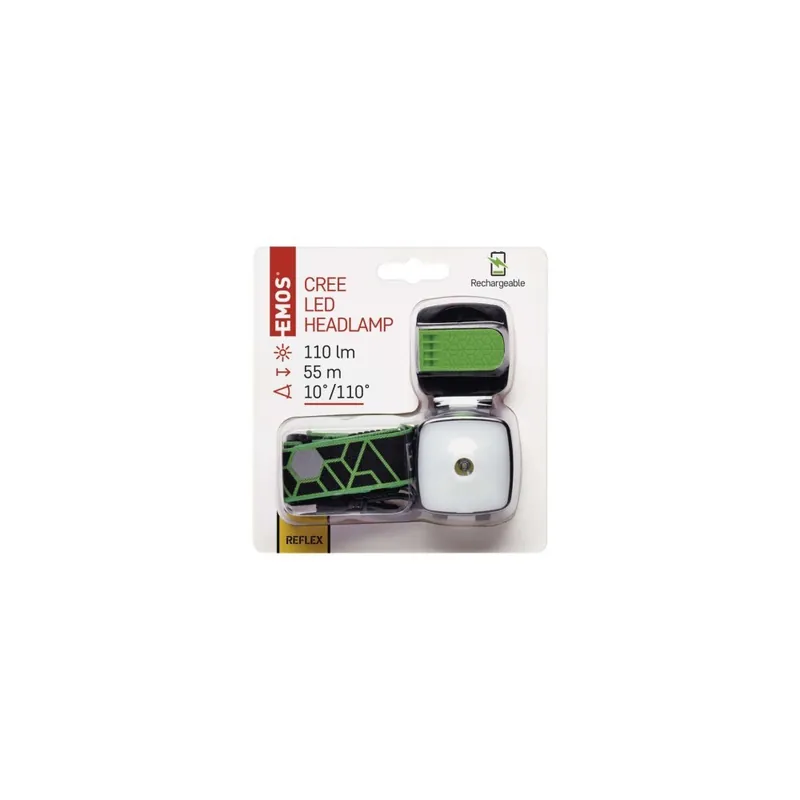 CREE + SMD LED nab. čelovka P3535, 110 lm, 55m, Li-Pol 850 mAh Cenově Výhodný