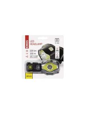 Víkendová Akce COB LED + LED čelovka P3536, 220 lm, 100 m, 3× AAA
