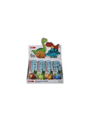 Výprodej LED klíčenka – dinosauři se zvukem na LR54, 24 ks, display box