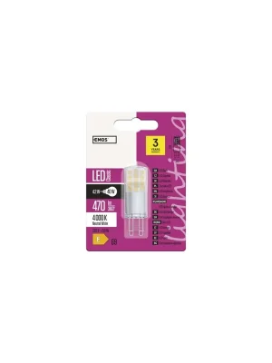 Víkendová Akce LED žárovka Classic JC 4,2W G9 neutrální bílá