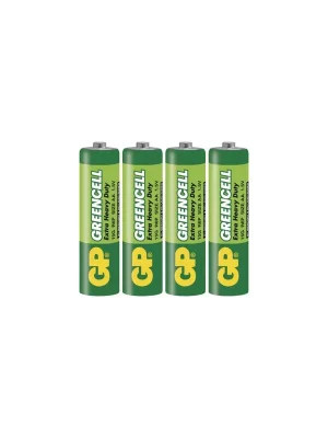 Zinková baterie GP Greencell AA (R6), 4 ks Nejnovější Verze