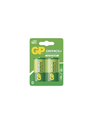 Výprodej Zinková baterie GP Greencell D (R20), 2 ks