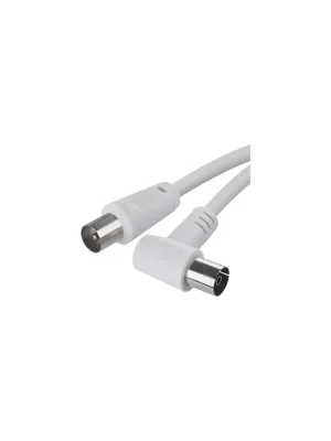 Anténní koaxiální kabel stíněný 5m – úhlová vidlice Levný