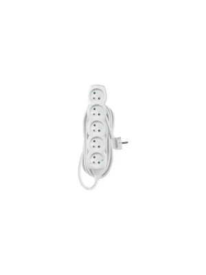 Časově Omezené Prodlužovací kabel 7 m / 5 zásuvek / bílý / PVC / 1,5 mm2
