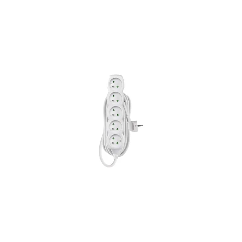 Časově Omezené Prodlužovací kabel 7 m / 5 zásuvek / bílý / PVC / 1,5 mm2