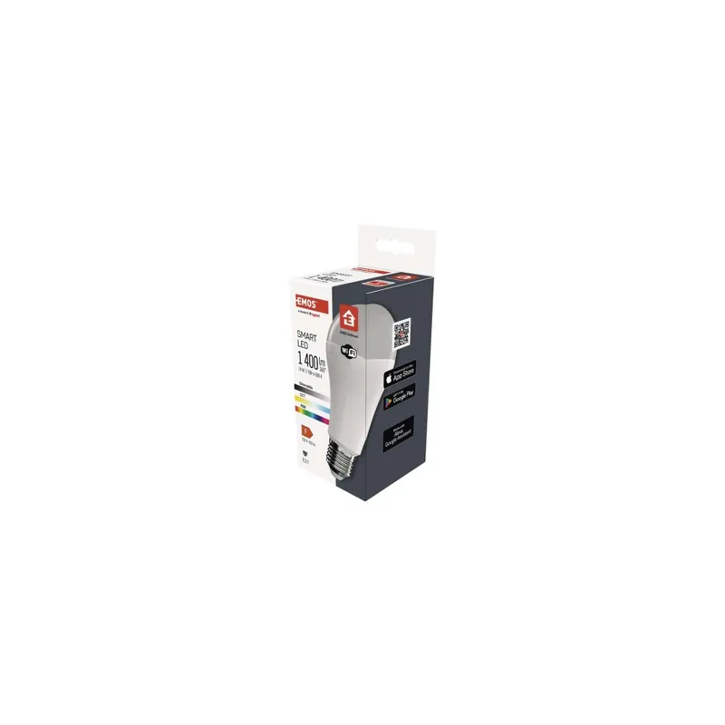 Chytrá LED žárovka GoSmart A65 / E27 / 14 W (94 W) / 1 400 lm / RGB / stmívatelná / WiFi Pouze Dnes
