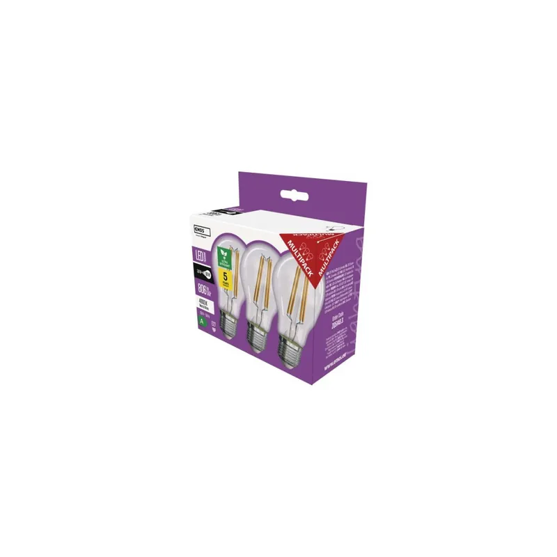 Výhodná Nabídka LED žárovka Filament A60 A CLASS/ E27 / 3,8 W (60 W) / 806 lm / neutrální bílá