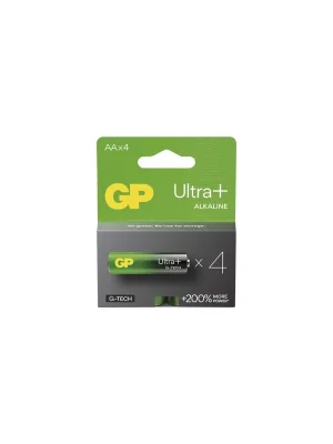 Alkalická baterie GP Ultra Plus AA (LR6), 4 ks Premium