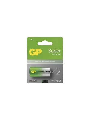 Alkalická baterie GP Super C (LR14), 2 ks Omezené Množství