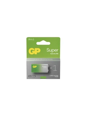 Alkalická baterie GP Super 9V (6LR61), 1 ks Novinka