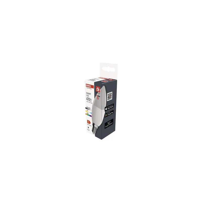 Chytrá LED žárovka GoSmart svíčka / E14 / 4,8 W (40 W) / 470lm / RGB / stmívatelná /Zigbee Přímo Od Výrobce