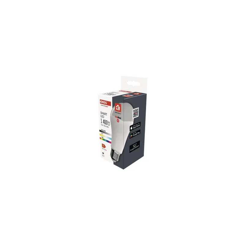 Chytrá LED žárovka GoSmart A65 / E27 / 14 W (94 W) / 1 400 lm / RGB / stmívatelná / Zigbee Exclusieve Akce