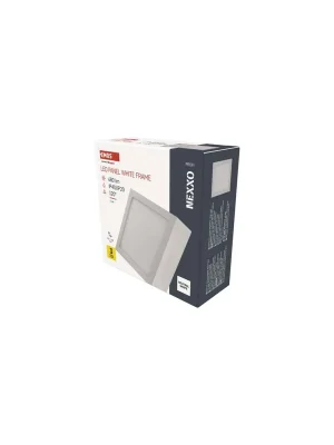 Certifikovaný LED přisazené svítidlo NEXXO, čtvercové, bílé, 7,6W, neutrální bílá