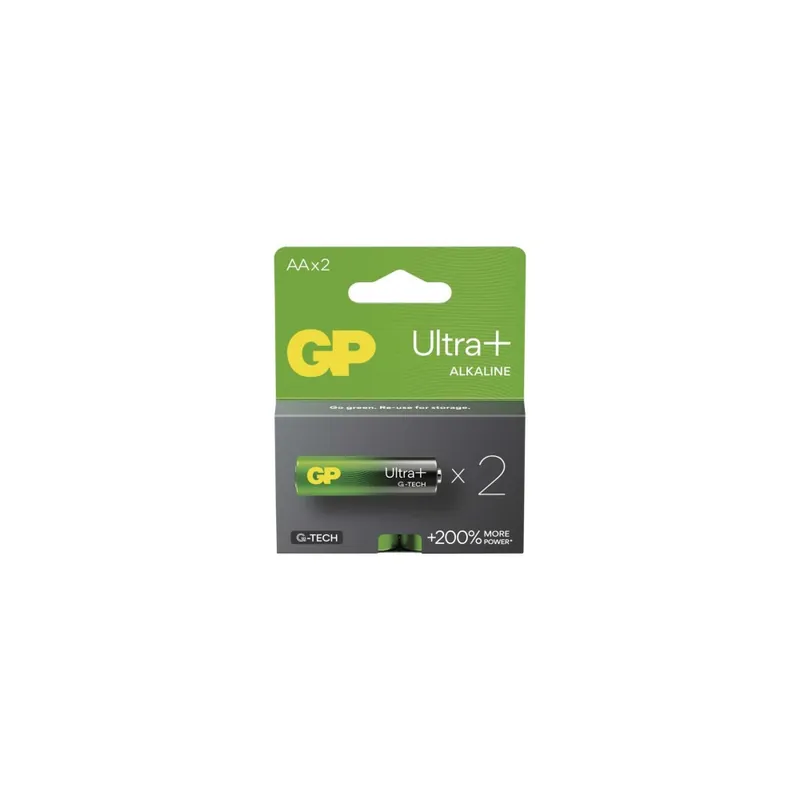 Alkalická baterie GP Ultra Plus AA (LR6), 2 ks Novinka