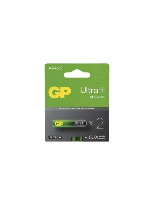 Vysoce Kvalitní Alkalická baterie GP Ultra Plus AAA (LR03), 2 ks