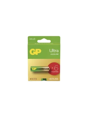 Certifikovaný Alkalická baterie GP Ultra AA (LR6), 6 ks