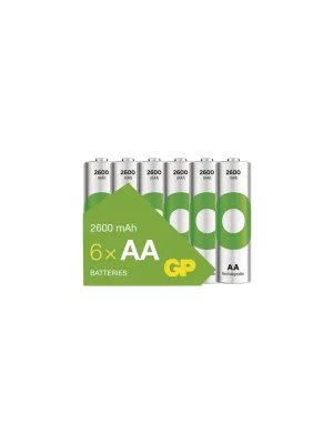 Nabíjecí baterie GP ReCyko 2600 AA (HR6), 6 ks Oblíbený