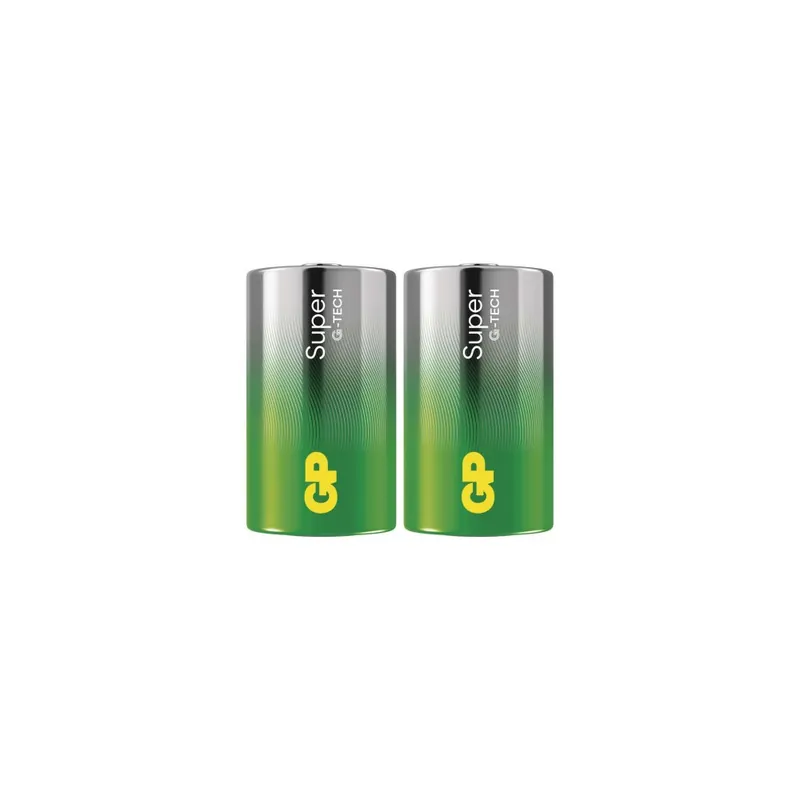Alkalická baterie GP Super D (LR20), 2 ks Výhodná Nabídka
