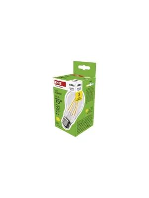 Certifikovaný LED žárovka Filament A60 / E27 / 7,8 W (75 W) / 1060 lm / neutrální bílá
