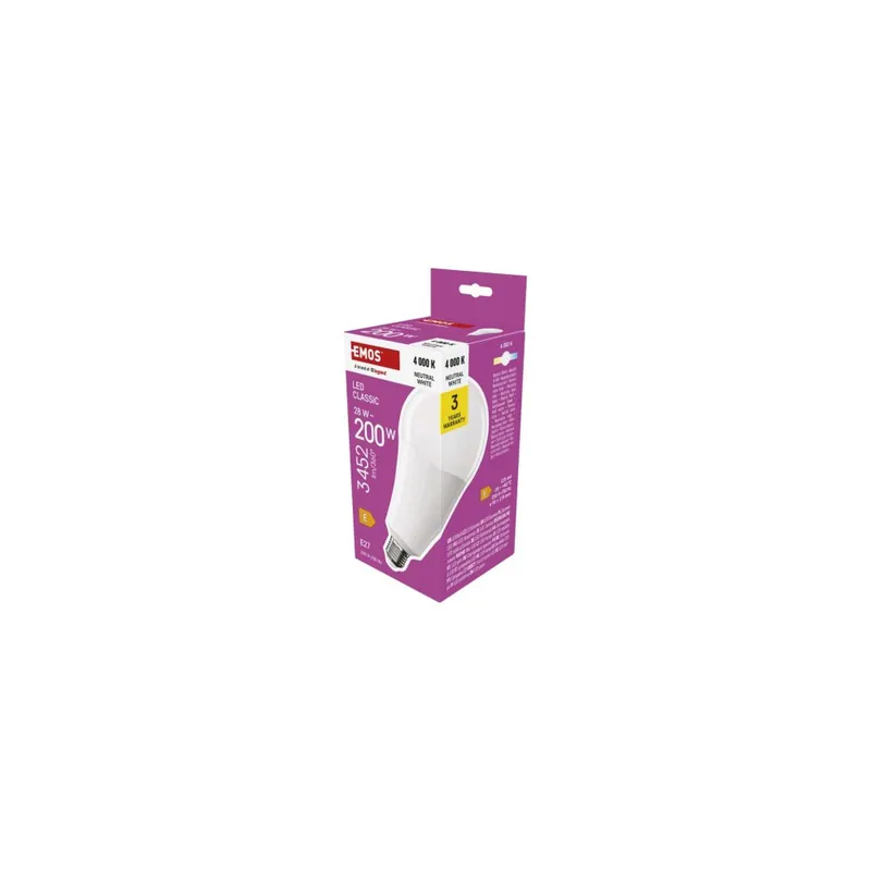 Super Cena LED žárovka Classic A95 / E27 / 28 W (200 W) / 3452 lm / neutrální bílá