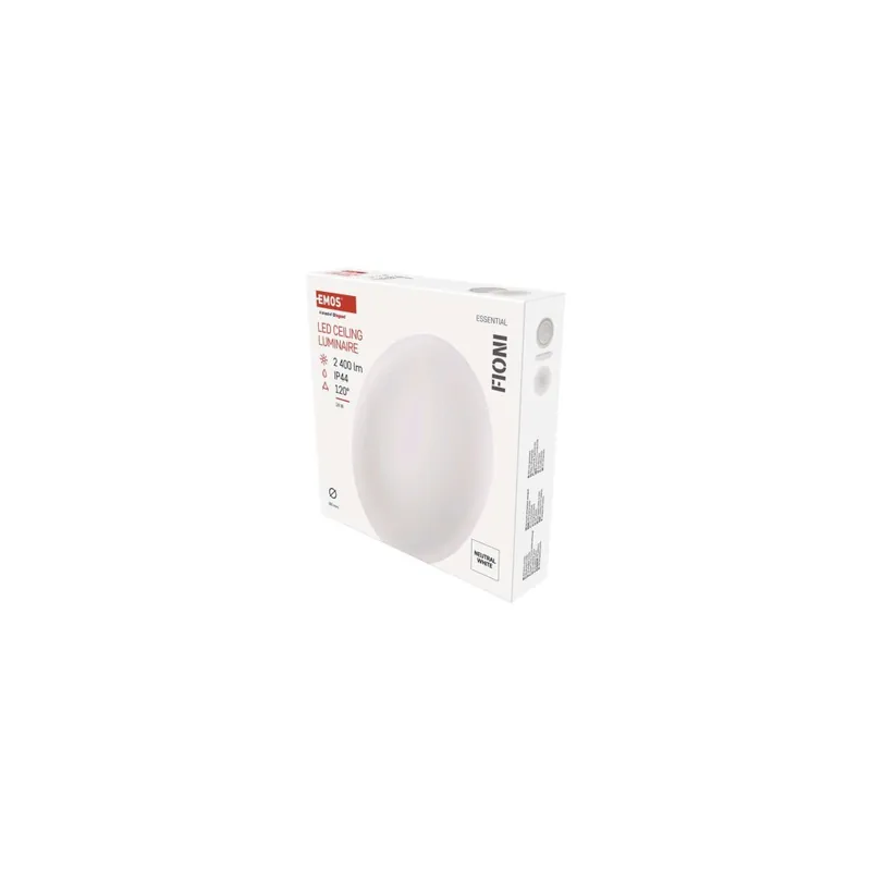 Značkový LED přisazené svítidlo FIONI, kruhové bílé 24W neutrální b., IP44
