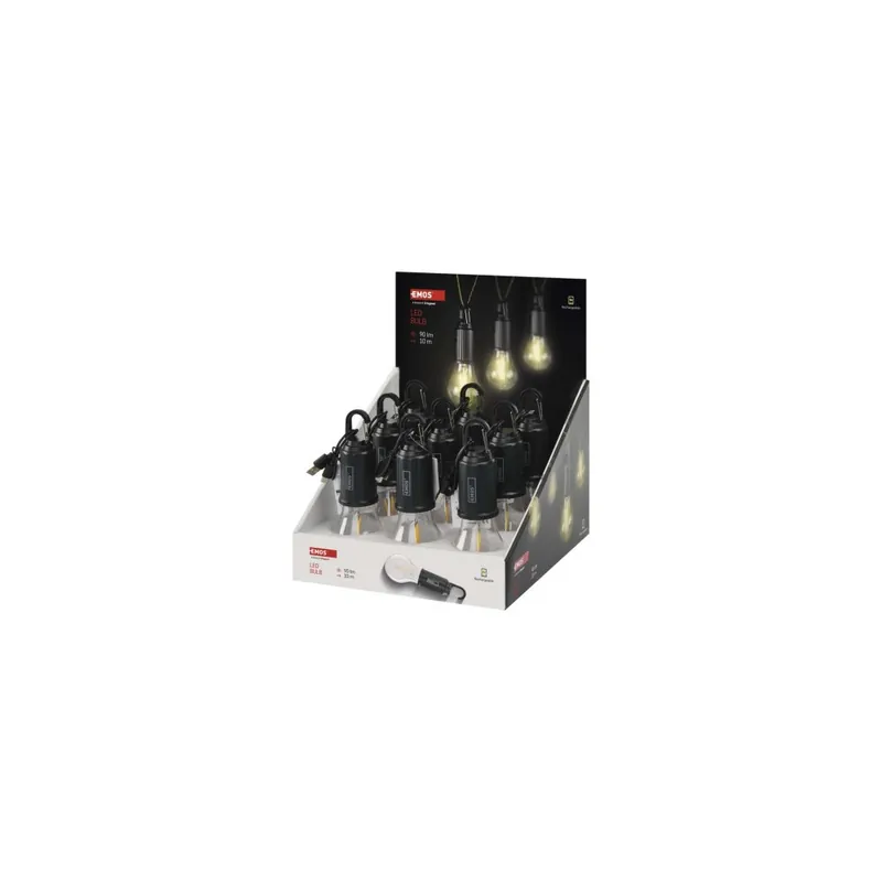 Zlevněný LED žárovka s USB napájením, 9 ks, display box