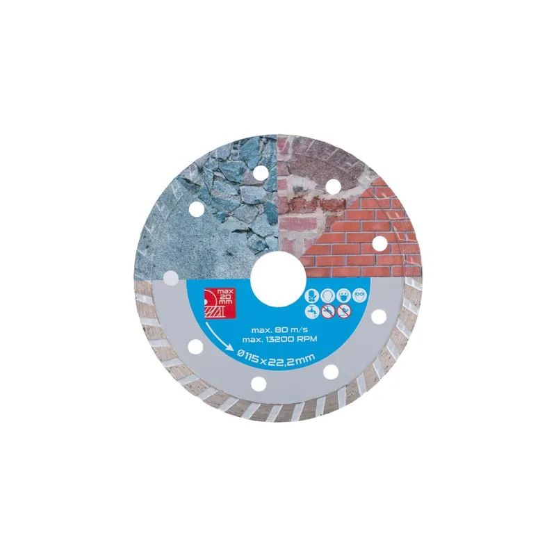 Kotouč diamantový DIAMANT 115x1.8x22.2mm TURBO Veilige Betaling